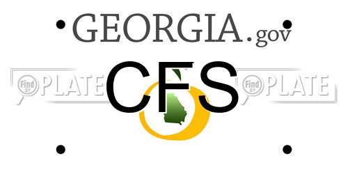 CFS Georgia License Plate