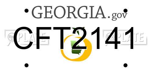 CFT2141 Georgia License Plate