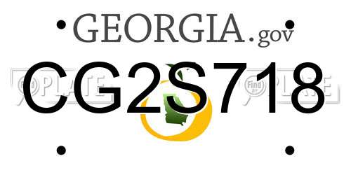 CG2S718 Georgia License Plate