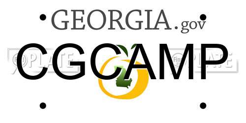 CGCAMP Georgia License Plate