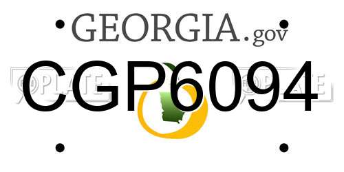CGP6094 Georgia License Plate