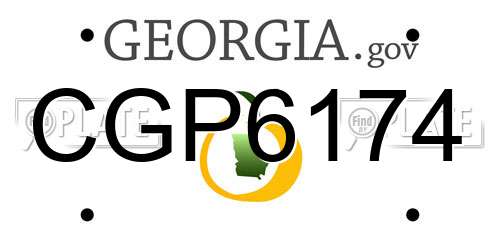 CGP6174 Georgia License Plate