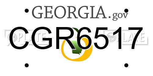 CGR6517 Georgia License Plate