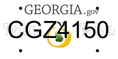 CGZ4150 Georgia License Plate