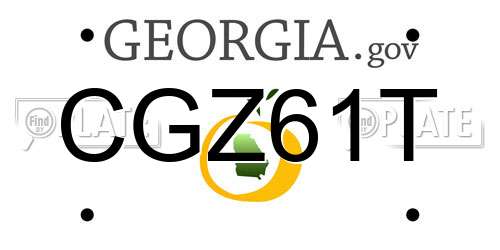 CGZ61T Georgia License Plate