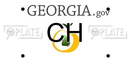 CH Georgia License Plate