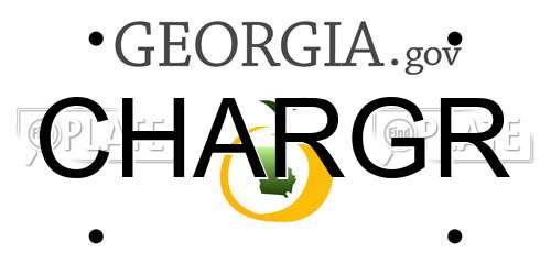 CHARGR Georgia License Plate