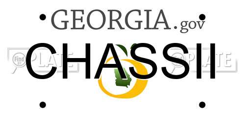 CHASSII Georgia License Plate