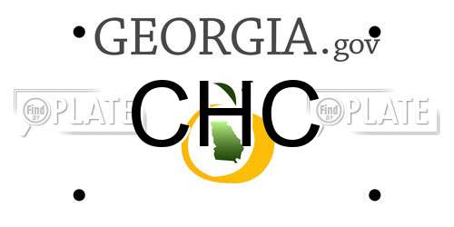 CHC Georgia License Plate
