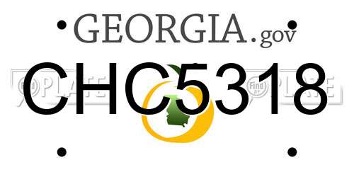 CHC5318 Georgia License Plate