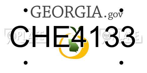 CHE4133 Georgia License Plate