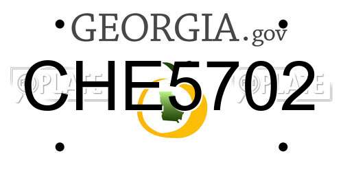 CHE5702 Georgia License Plate