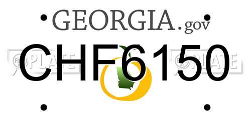 CHF6150 Georgia License Plate