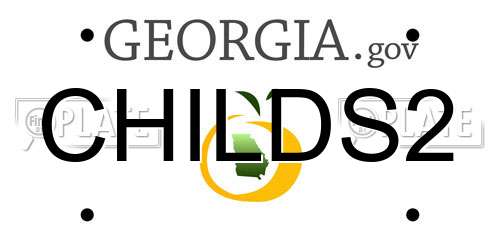 CHILDS2 Georgia License Plate
