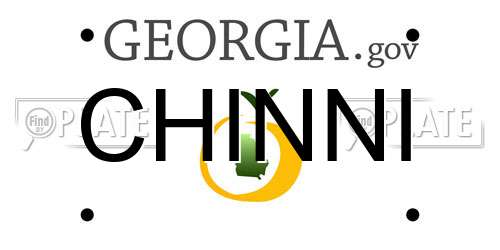 CHINNI Georgia License Plate