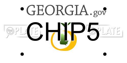 CHIP5 Georgia License Plate