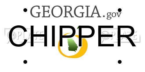 CHIPPER Georgia License Plate