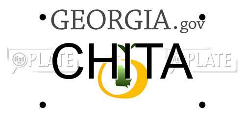 CHITA Georgia License Plate