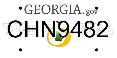 CHN9482 Georgia License Plate