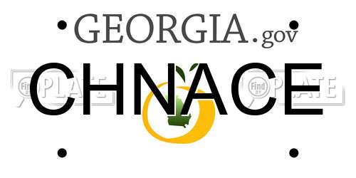 CHNACE Georgia License Plate