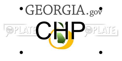 CHP Georgia License Plate