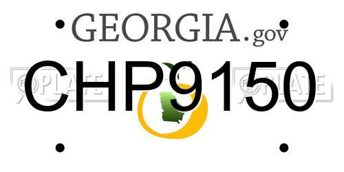 CHP9150 Georgia License Plate