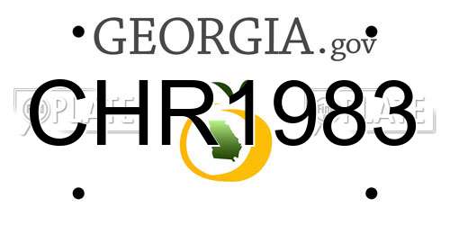 CHR1983 Georgia License Plate