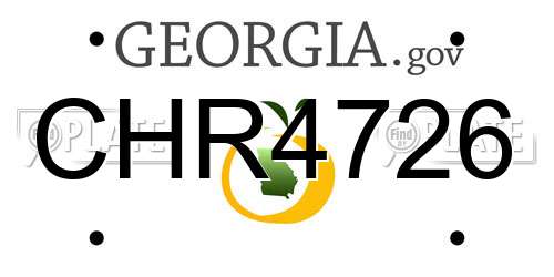 CHR4726 Georgia License Plate