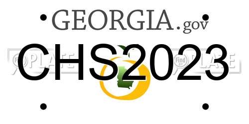 CHS2023 Georgia License Plate