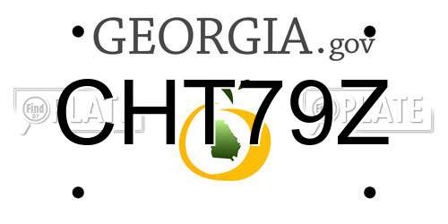 CHT79Z Georgia License Plate