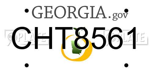 CHT8561 Georgia License Plate