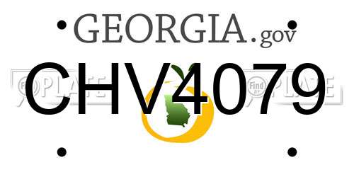 CHV4079 Georgia License Plate