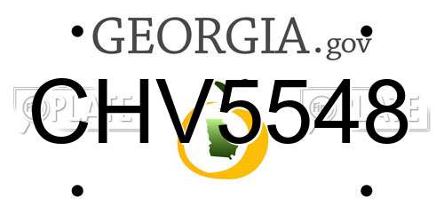 CHV5548 Georgia License Plate