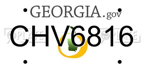 CHV6816 Georgia License Plate