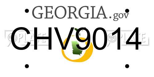 CHV9014 Georgia License Plate