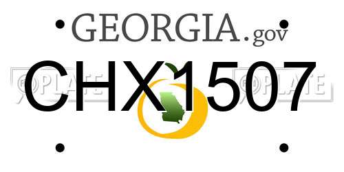CHX1507 Georgia License Plate