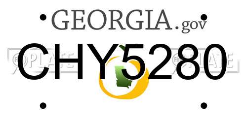 CHY5280 Georgia License Plate