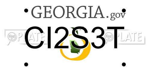 CI2S3T Georgia License Plate