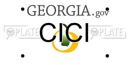 CICI Georgia License Plate