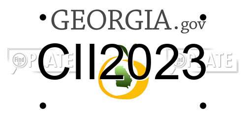 CII2023 Georgia License Plate