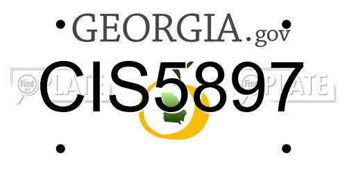 CIS5897 Georgia License Plate