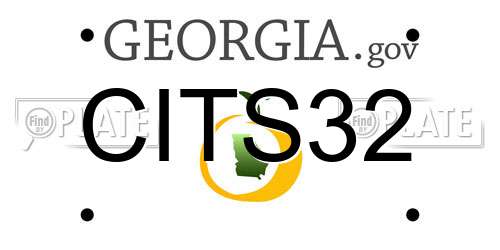 CITS32 Georgia License Plate