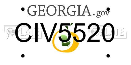 CIV5520 Georgia License Plate