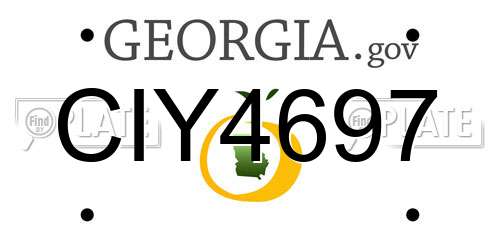 CIY4697 Georgia License Plate