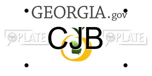 CJB Georgia License Plate