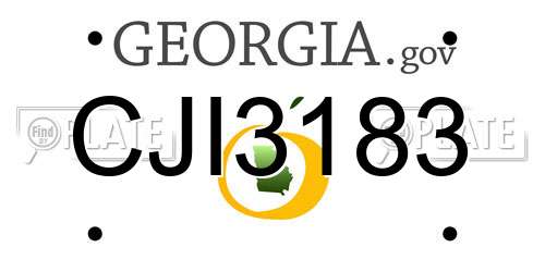 CJI3183 Georgia License Plate