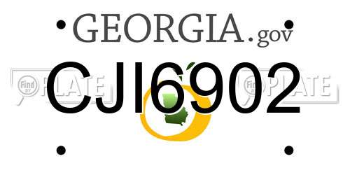 CJI6902 Georgia License Plate