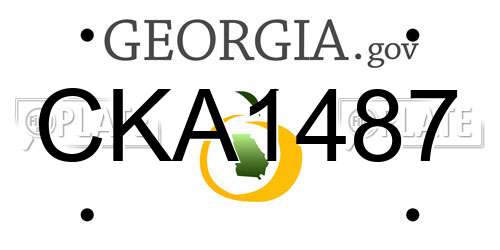 CKA1487 Georgia License Plate