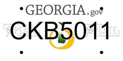CKB5011 Georgia License Plate