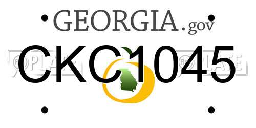 CKC1045 Georgia License Plate